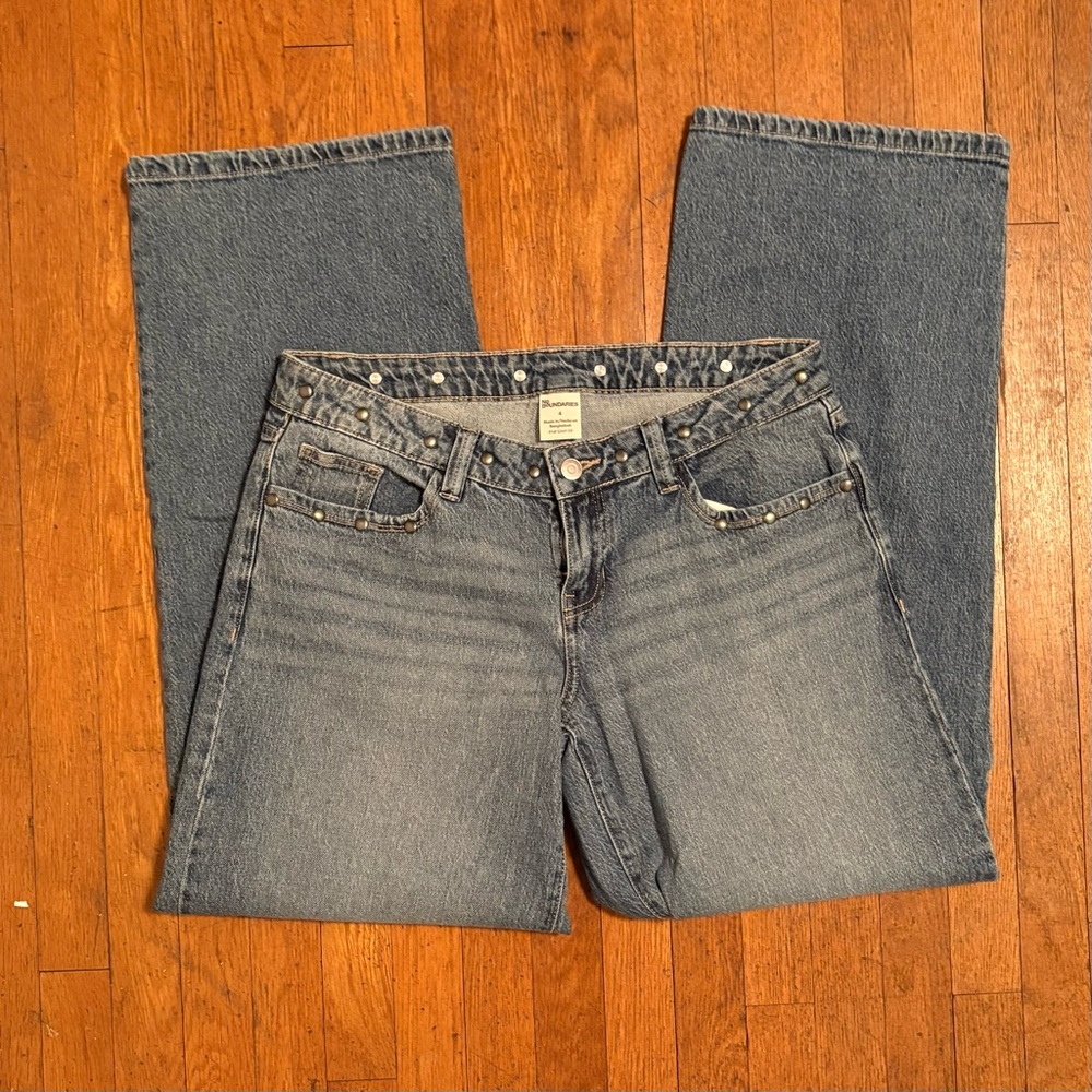 No Boundaries Women's Straight Leg Blue Jeans size 4